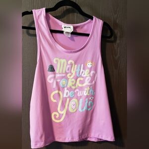Star Wars Pink Graphic Tank Top Size M